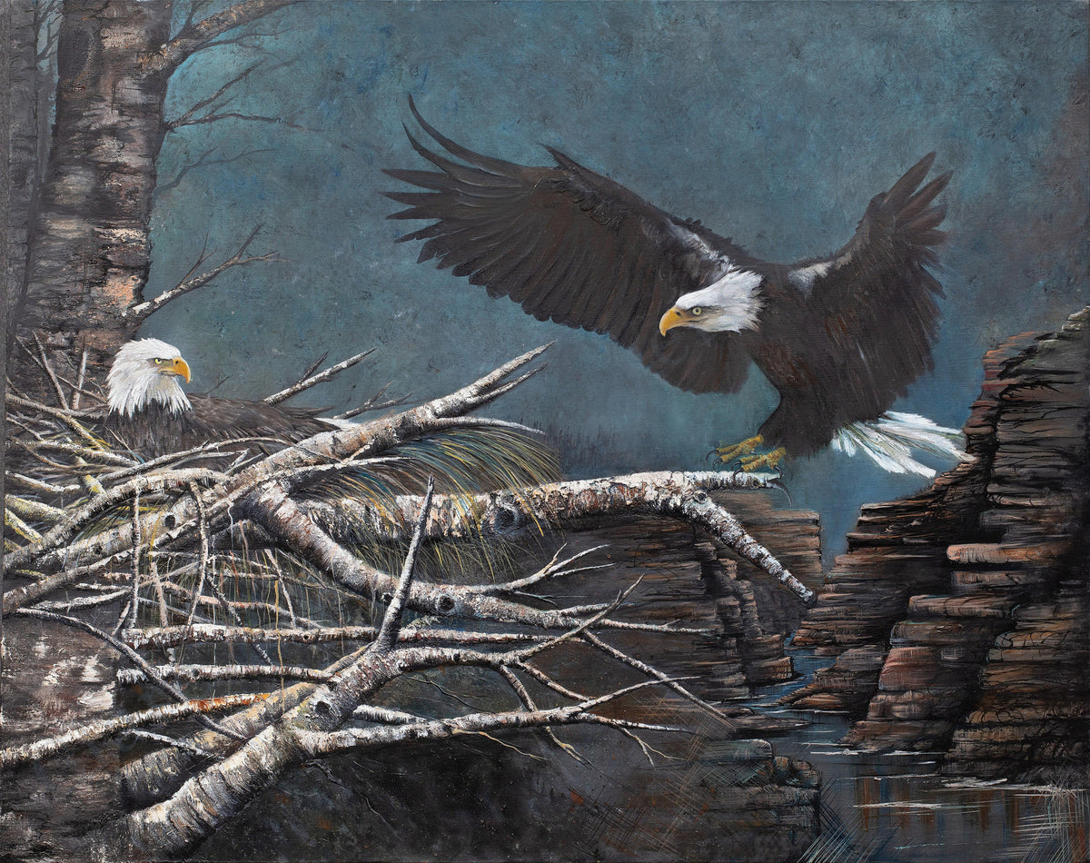 Eagle's Nest Original Oil Painting